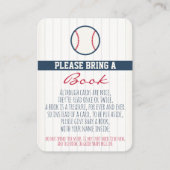 野球のベビーシャワーはブックカードを持って来ます エンクロージャーカード (正面)