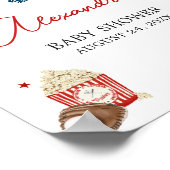 野球のベビーシャワーへようこそ ポスター (角)