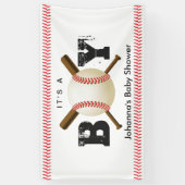 野球のベビーシャワーを縫う少年野球 横断幕 (縦)