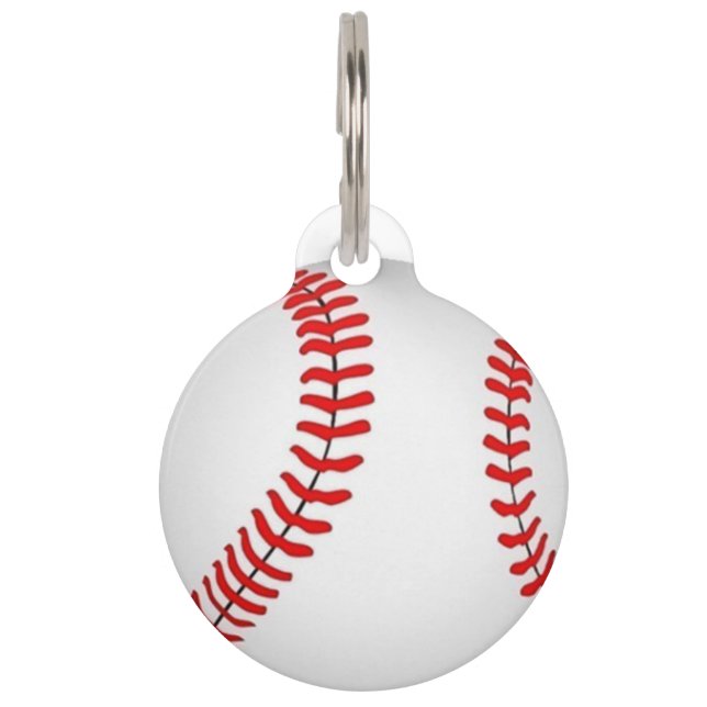 野球のペット用名札 ペット　ネームタグ (正面)