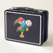 野球のホークアットベースボールこうもり メタルランチボックス (裏面)