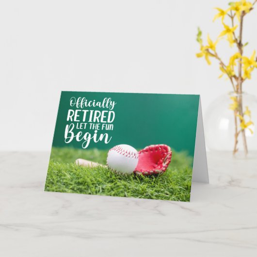 野球のホーム別走れ:野球の引退 カード (黄色い花)