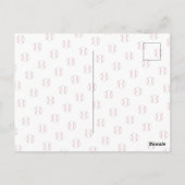 野球のボールにテーマを置いた誕生日の写真ありがとうございます ポストカード (裏面)