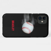野球のボールを投パーソナライズされたげる Case-Mate iPhoneケース (裏面(横))