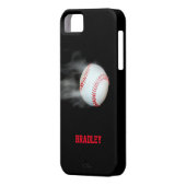 野球のボールを投パーソナライズされたげる Case-Mate iPhoneケース (裏面左)