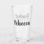 野球のママと名前 タンブラーグラス (裏面)