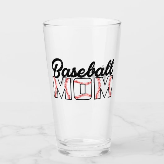 野球のママと名前 タンブラーグラス (正面)