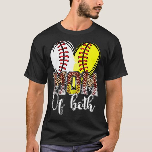 野球のママのソフトボールママ Tシャツ (正面)