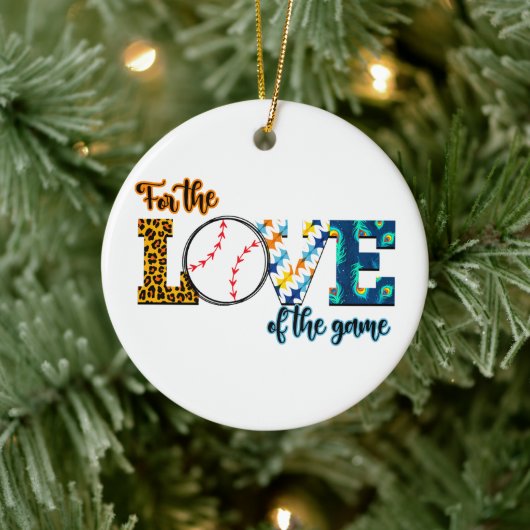 野球のマムヒョウの愛のために セラミックオーナメント (ツリー)