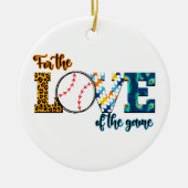 野球のマムヒョウの愛のために セラミックオーナメント (正面)