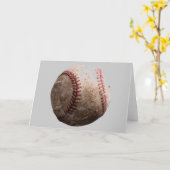 野球のメッセージカード カード (黄色い花)