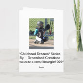 野球のメッセージカード カード (裏面)