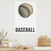 野球のユニークアートワーク ポスター (キッチン)