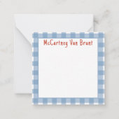 野球のランチボックス ノートカード (裏面)