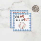 野球のランチボックス ノートカード (正面/裏面インサイチュ)