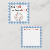 野球のランチボックス ノートカード (正面/裏面)