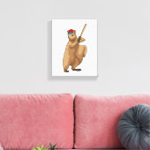 野球のリスこうもり キャンバスプリント (インサイチュ (リビング))
