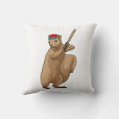 野球のリスこうもり クッション (裏面)