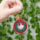 野球のリースオン・レッド キーホルダー (手)