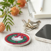 野球のリースオン・レッド キーホルダー (側面)