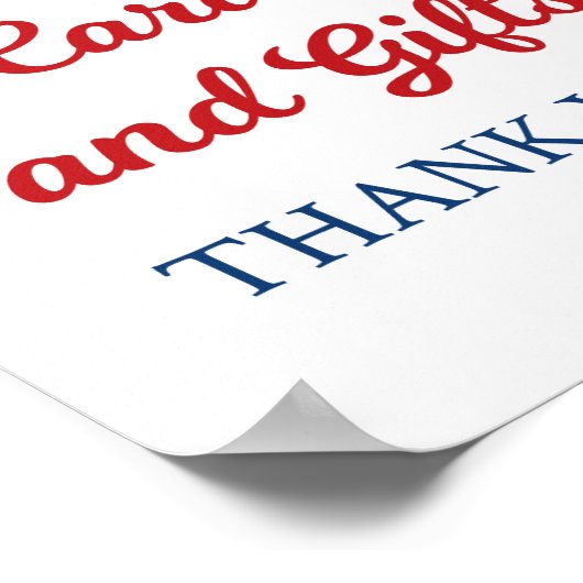 野球のルーキーカードとギフト誕生日サイン ポスター (角)