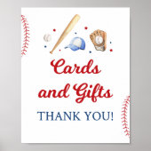 野球のルーキーカードとギフト誕生日サイン ポスター (正面)