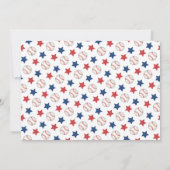 野球のルーキー1歳の誕生日パーティー写真 サンキューカード (裏面)