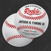 野球のルーキー・オブ・ザ・イヤー誕生日パーティー 招待状