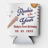 野球のルーキー・オブ・ザ・イヤー・ベースボールの第1回目の誕生日 缶クーラー (正面)