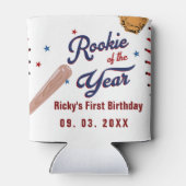 野球のルーキー・オブ・ザ・イヤー・ベースボールの第1回目の誕生日 缶クーラー (裏面)