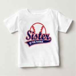 野球のルーキー・オブ・ザ・イヤー 野球1歳の誕生日 ベビーTシャツ