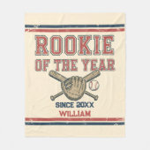 野球のルーキー フリースブランケット (正面)