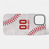 野球のレース スポーツ テーマ カスタム 名前 iPhoneケース (裏面横)