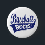野球のロック！ボタン 缶バッジ<br><div class="desc">野球について他に何が言えるだろうか。野球のロック！シャツ、ボタン、マグ、バンパークールステッカーなどの野球デザインでアメリカのパスタイムを記念する。デザインには、ファンタジー野球の岩、私のチームの岩、もちろん野球の岩が含まれる。</div>