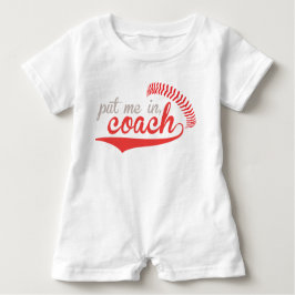 野球のロンパース ベビーボディスーツ