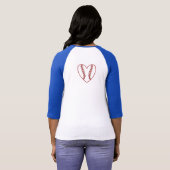 野球のワイシャツ Tシャツ (裏面フル)