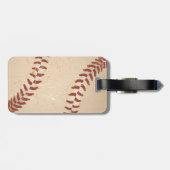 野球のヴィンテージ ラゲッジタグ (裏面横)