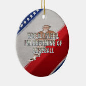 野球の上に夢を見ること セラミックオーナメント (右)