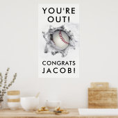 野球の上級卒業 ポスター (キッチン)