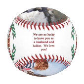野球の世界の最高のパパ 野球ボール (裏面)