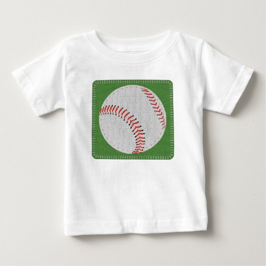 野球の乳児のTシャツ ベビーTシャツ (正面)