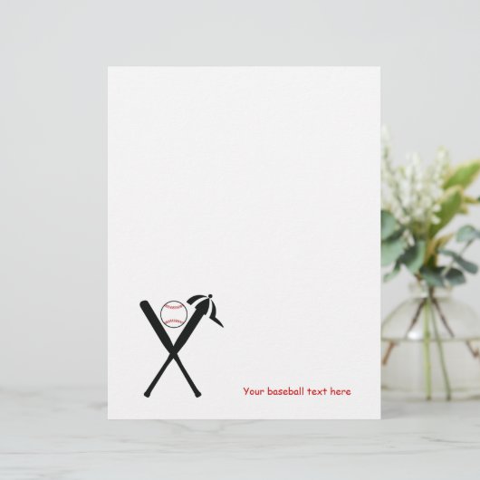 野球の交差こうもりとキャップ黒赤カスタム (スタンド正面)