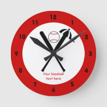 野球の交差こうもりとキャップ黒赤カスタム