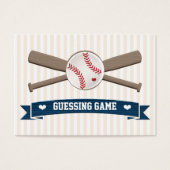 野球の交差こうもり推測ゲーム赤ちゃんシャワー (正面)