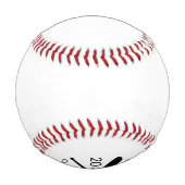 野球の交差こうもり 野球ボール (裏面)