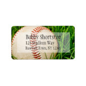 野球の住所 シール (正面)