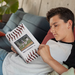 野球の写真きれいな白い水平 ノートブック