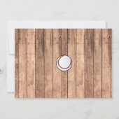 野球の写真オールスターのスポーツのパーティーの誕生日 招待状 (裏面)