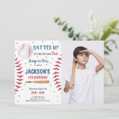 野球の写真 招待状 (スタンド正面)