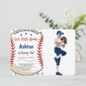 野球の写真 招待状 (スタンド正面)